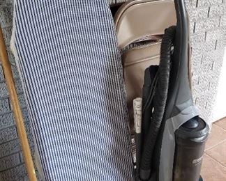 vacuum, ironing board