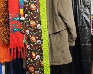 ladies scarves, coats