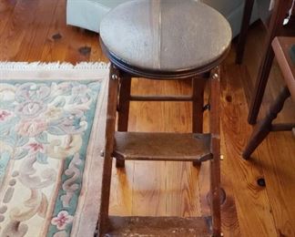 wooden step stool