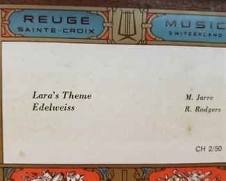 Reuge Swiss "Laura's Theme" music box