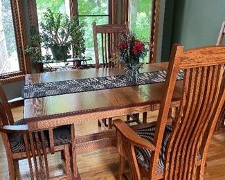 Beautiful oak mission style table