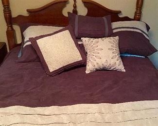 Queen Size Bed w/ mattress and bedding