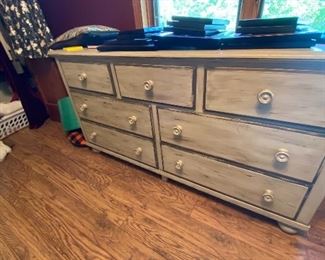 White washed dresser