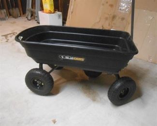 The yard cart is approx 3.5' X 2'