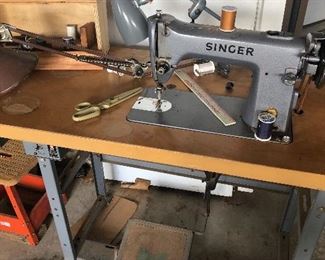 Industrial singer sewing machine