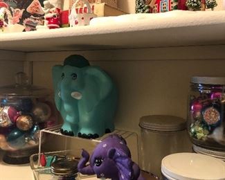 Don’t miss the pantry as you run in the house from the garage! It is full of housewares and Vintage ornaments and more. 