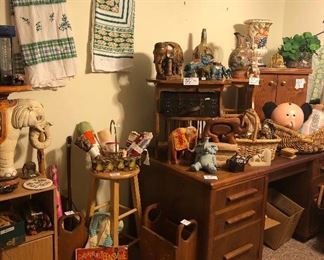 Elephants marching around the house! And vintage goodies. 