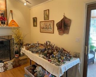 CATS MEOW BUILDINGS, COLLECTOR PLATES, MOST LENOX BIRD FIGURES