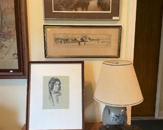 VERY COLLECTIBLE INDIAN ART, TOP IS A PHOTO REPRO LIMITED ADDITION