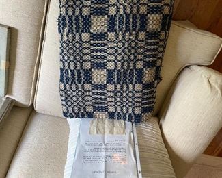 1810 CONNECTICUT COVERLET WITH PROVENANCE 