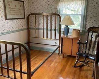 BRASS BED AND MISC