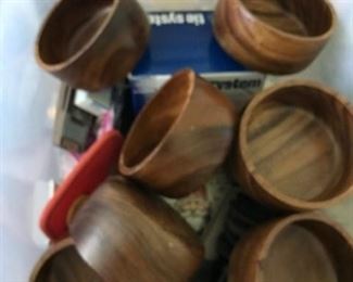 Wooden bowls.