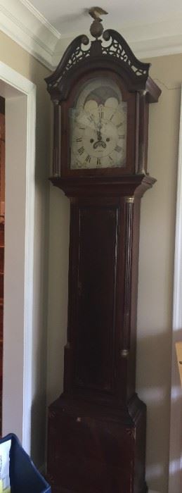 Magnificent C. A. Hough Grandfather clock.
