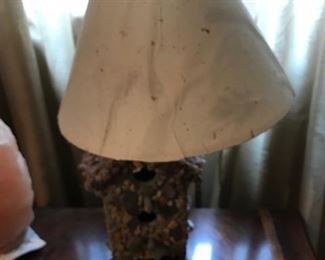 Bird house lamp.