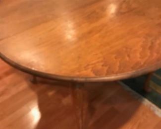 Antique table with leaves.