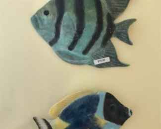 Fish sculptures.