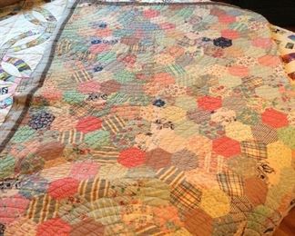 Antique Hand Sewn Quilt 
