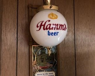 (2) total Hamms beer lighted beer signs!