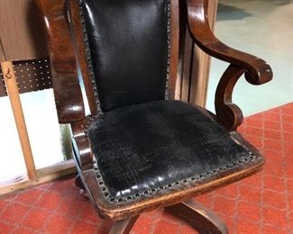 Antique bankers chair