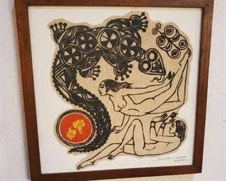 Vintage Sand painting 
(Wancharoen chiangmai)