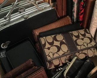 Wallets and evening bags. 