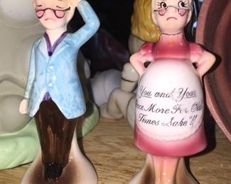 A classic pair of salt and pepper shakers. 
