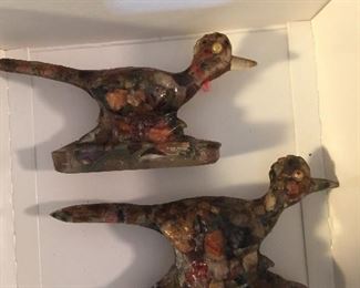 Vintage “vomit” roadrunners, about 2.5-inches tall, made in Tombstone, Ariz. 
