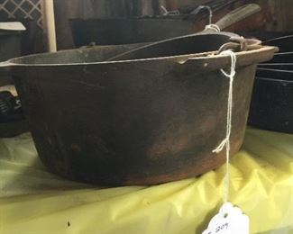 Dutch over without legs and lid though still a great piece. 