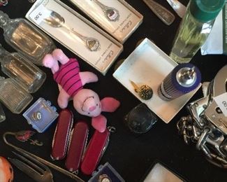 Piglet, vintage flatware, service pins, collectible spoons and more. 