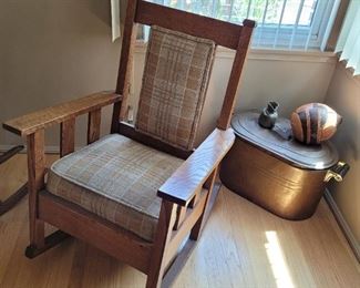 Vintage arts and crafts rocker