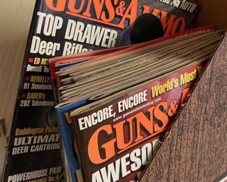 Volumes of Gun Enthusiasts Magazines.