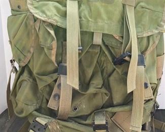 Authentic Military Field Pack with Rack.