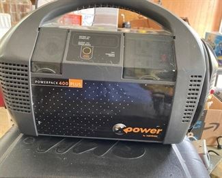 Powerpack 400 plus portable Power Supply/Air Compressor w/Jumper Cables.