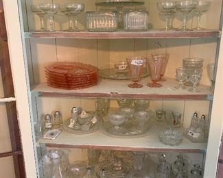 Assortment of various styles of glassware. 