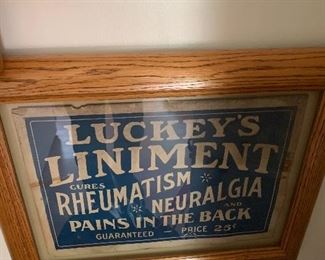 This sign will be a “Bid Box” item with a minimum bid of $100.00. This product dates back to early 1900’s. 