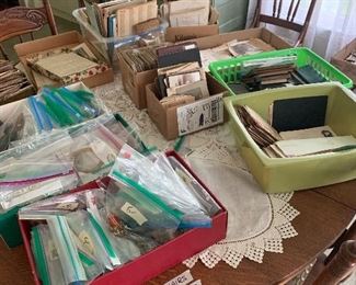 Luckey Family paperwork and Old Paris Memorabilia. 