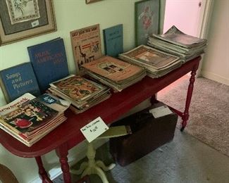 Mid 1900’s magazines & song books. 