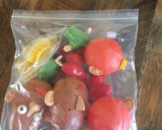 Oscar Orange and Mr. Potato Head (1950’s) and parts.
