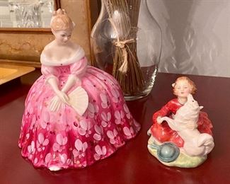 Royal Doulton & Co Figurines: "Home Again" and "Victoria"