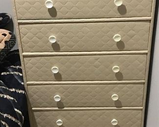 Quilted-look Storage Dresser