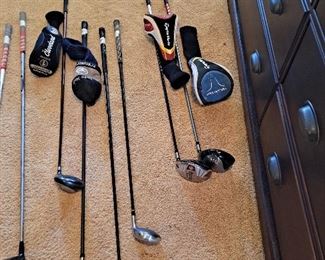 Name Brand Golf Clubs--Big Bertha, Taylor, Cleveland