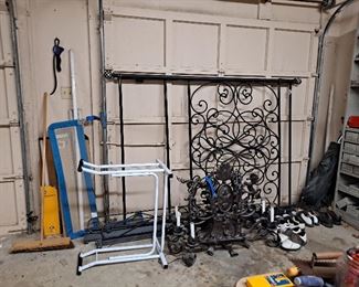 Iron Chandelier & Bed Frame