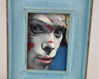 Richmond Virginia Artist. Mid Century Modern, Oil on Board by  William Bill Kendrick, Petrushka 