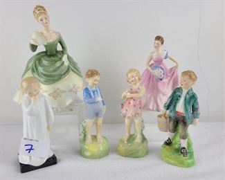Lot of Royal Doulton  figures. 