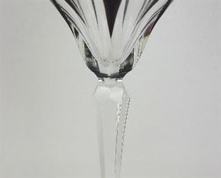 Antique French Baccarat Roemer Crystal Ruby Cased Glass Wine Goblet