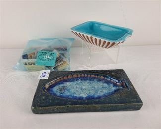 Lot of Mid Century Modern Italian Smoking Accessories Matches 