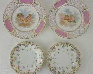 4 Antique German Porcelain Plates

Nice usable or decorative German porcelain plates, all antique.  Largest is 9" Two are marked Dresden