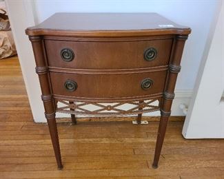 1930's Wood Small Side End Table