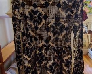 Ladies vintage black and white dress.
 Preview for size and further details. Most of the women's clothing is 8-12