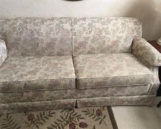 Sofa sleeper in good used condition.  It is also very nice to sit on as many sofa sleepers are not.